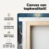 Kerst - Kerstboom - Winter - Huis - Sneeuw canvas 2cm klein -zzzsfeer2_topdoek