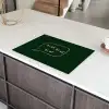 Tekstwolkje - Donkergroen - BLAH BLAH BLAH Inductie beschermer vinyl 3mm klein -sfeer8