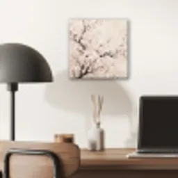 Bloesem - Illustratie - Taupe aluminium wit klein -sfeer5