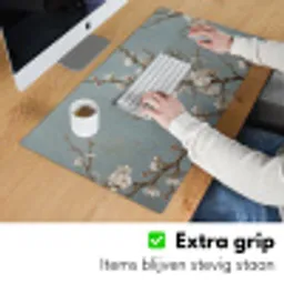Botanisch - Stilleven - Blauw Muismat XXL klein -sfeer3