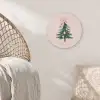 Christmas Season - Kerst - Kerstboom - Roze Akoestische PET Vilt - Rond klein -sfeer4