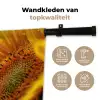 Zonnebloem - Close up - Geel - Quote Wandkleed katoen klein -sfeer2