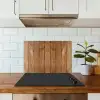Hout - Naturel - Planken - Structuur keuken achterwand spatscherm klein -sfeer2