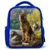Hessel herder Kinderrugzak - Blauw middel -3d