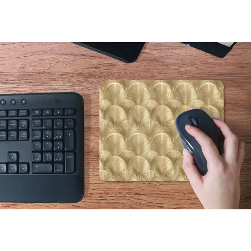 Patroon - Waaier -  Goud muismat rubber klein 262 -toetsenbord