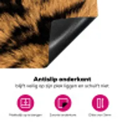 Realistisch - Tijgervacht - Zwart Inductie beschermer vinyl 3mm klein -wsfeer4_website