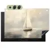 Zeilschip - Zee - Bewolkt Inductie beschemer met haakjes klein -3d