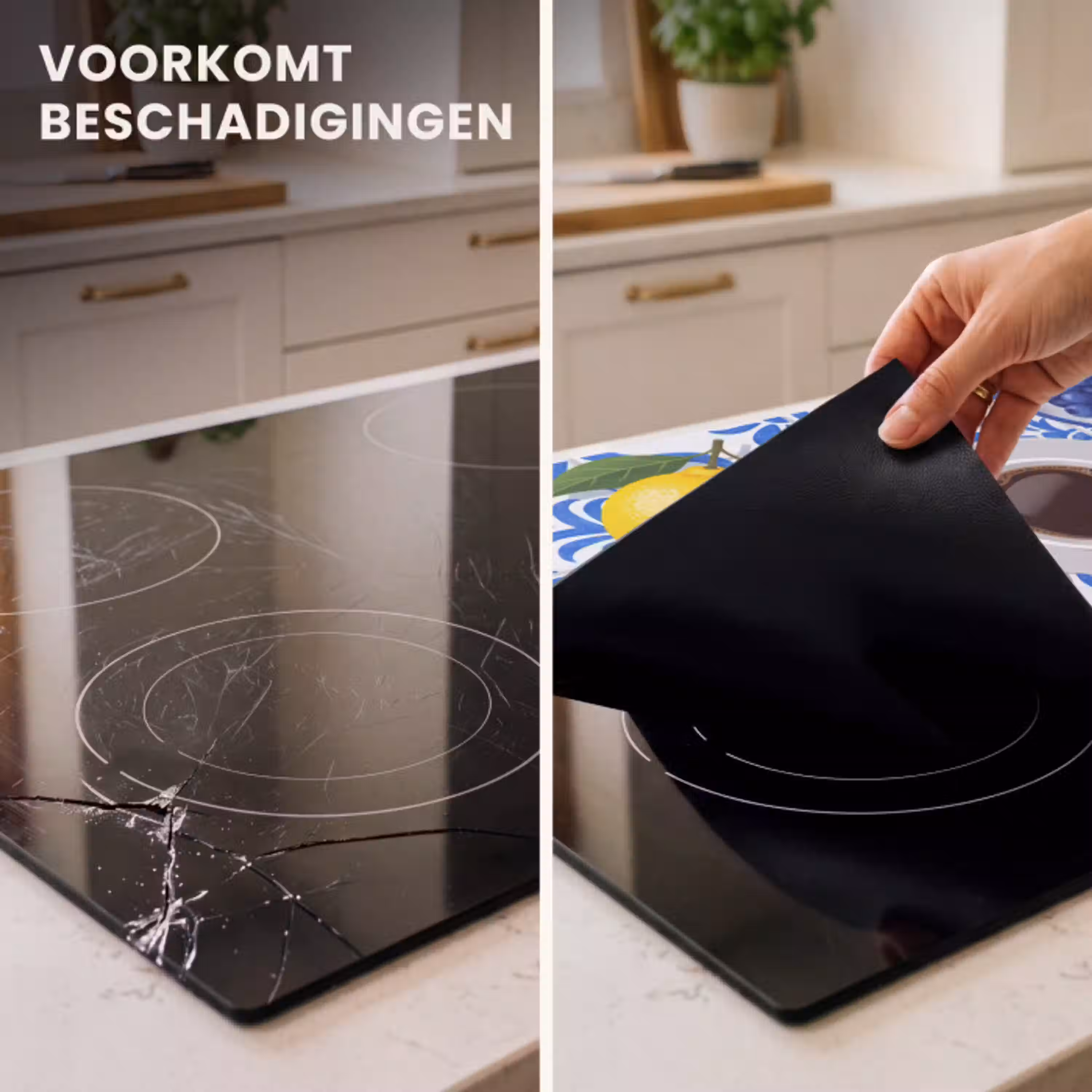Ontbijt - Gebak - Eten Inductie beschermer vinyl 3mm klein -sfeer1