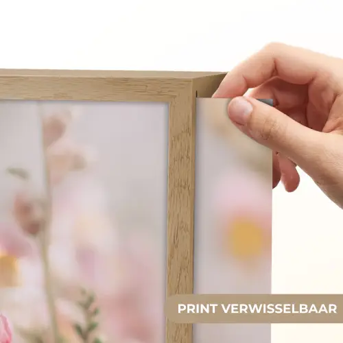 Bloem - Leeuwenbek - Roze - Stengel Light Box met batterij (Wandlamp) middel -USP_websiteprintNL