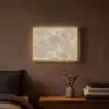 Bruin - Kristaladers - Marmer Light Box met batterij (Wandlamp) middel 907 -sfeer4