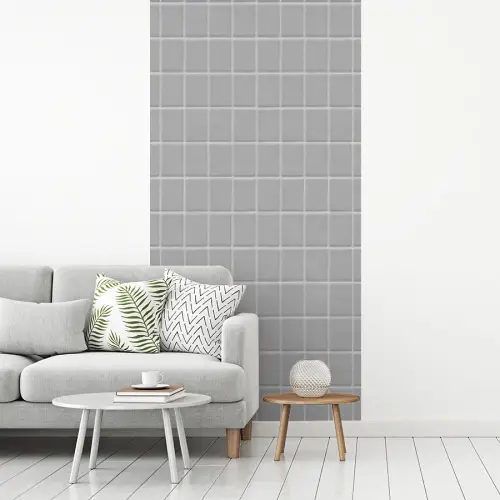 Mozaïek - Tegels - Grijs fotobehang vinyl groot 64 -woonkamer