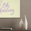 Oh darling - Geel - Hart PET vilt klein -sfeer6_closeup