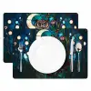 Uil - Mozaïek - Maan - Nacht Placemat vinyl groot -zzsfeer2_Kitchenyeah-website