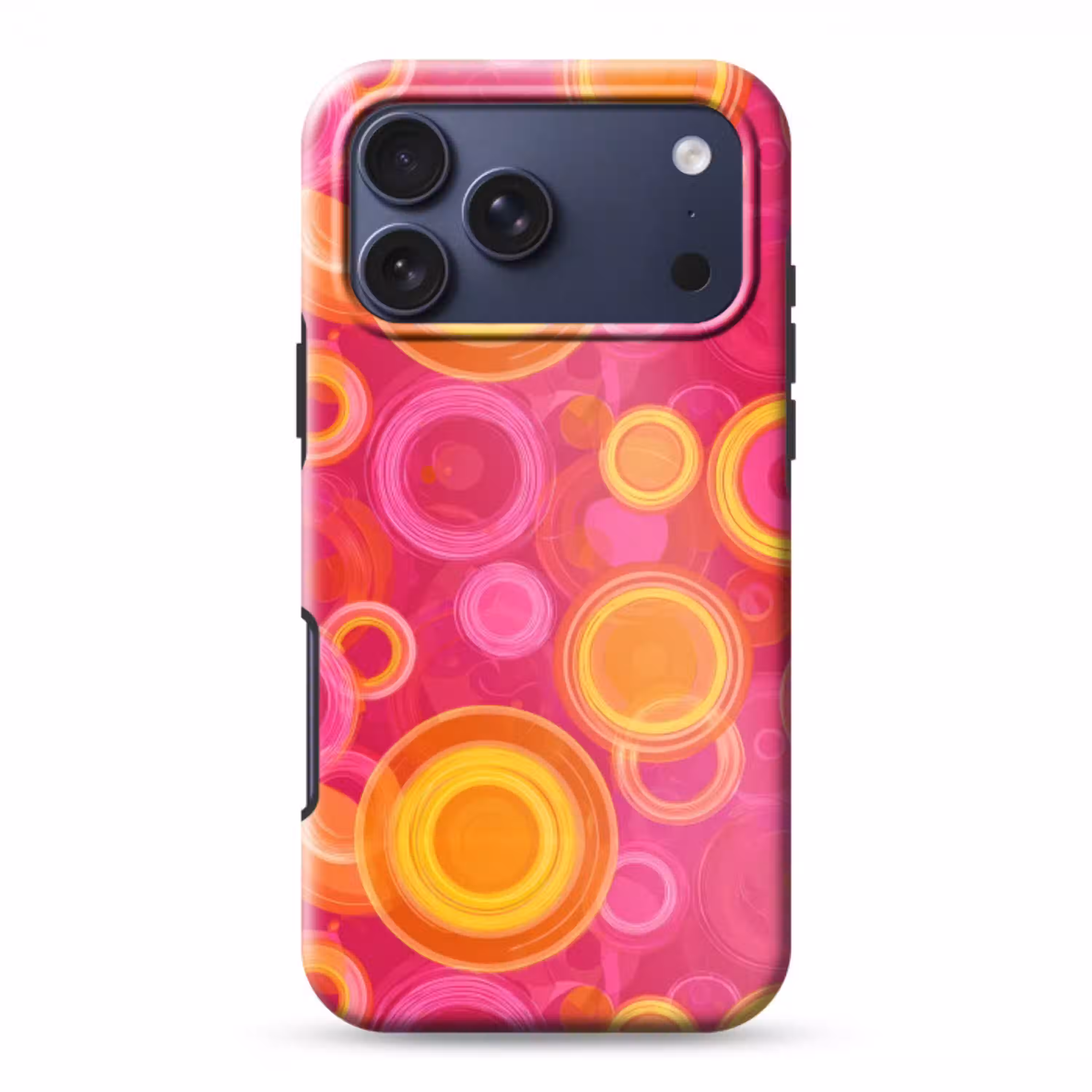 Cirkels - Design - Kleurrijk Toughcase MagSafe Apple iPhone 17 Pro Max klein 1019 -3d