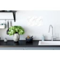 Minimalistisch - Wit - Grijze aders Muursticker klein 286 -keuken