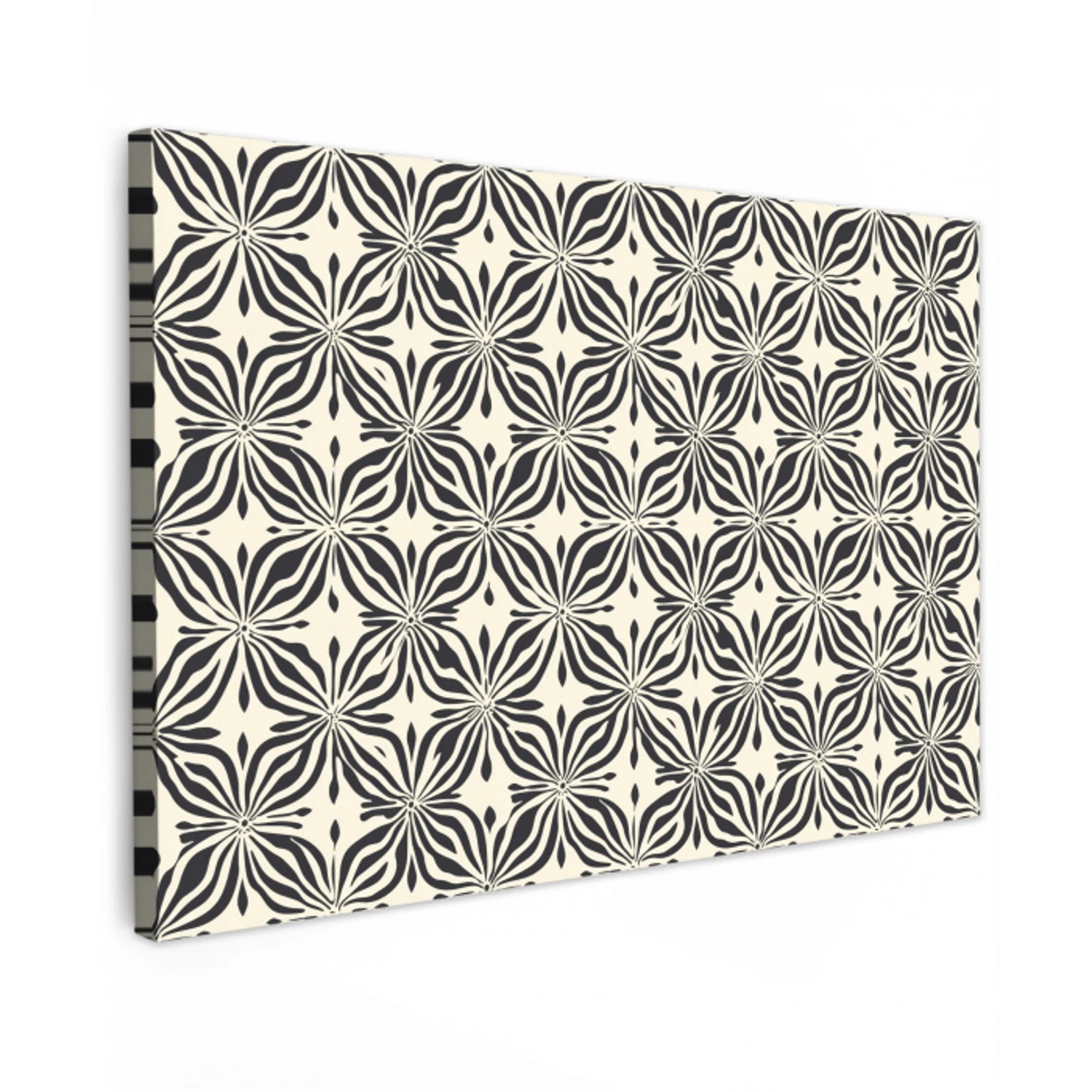 Grafisch - Patroon - Zwart canvas 2cm klein 34 -z3d