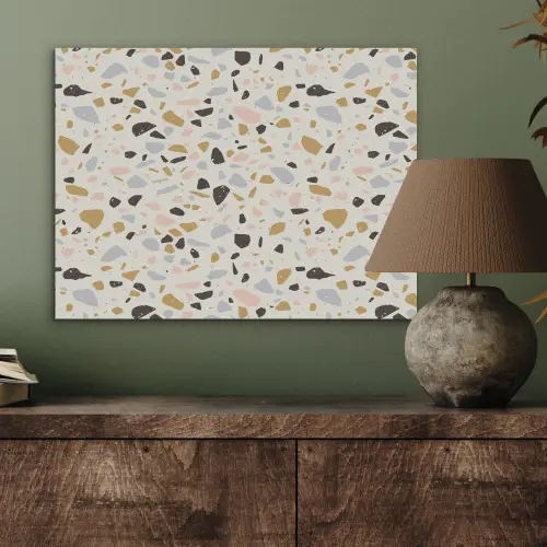 Terrazzo -  Patroon - Neutraal - Zacht - Multi PET vilt klein 837 -sfeer2