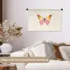 Vlinder - Illustratie - Roze Wandkleed katoen klein -sfeer1