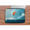 Kitesurfer - Oranje - Zee - Lucht laptophoes neopreen klein -tafel