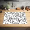 Lustlijnen - Vloeiend - Energiek Inductie beschermer vinyl 3mm klein 276 -sfeer5