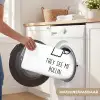 Spreuk - WC papier - They see me rollin - Wit - Quotes WCmat klein -USP_WasbaarNL