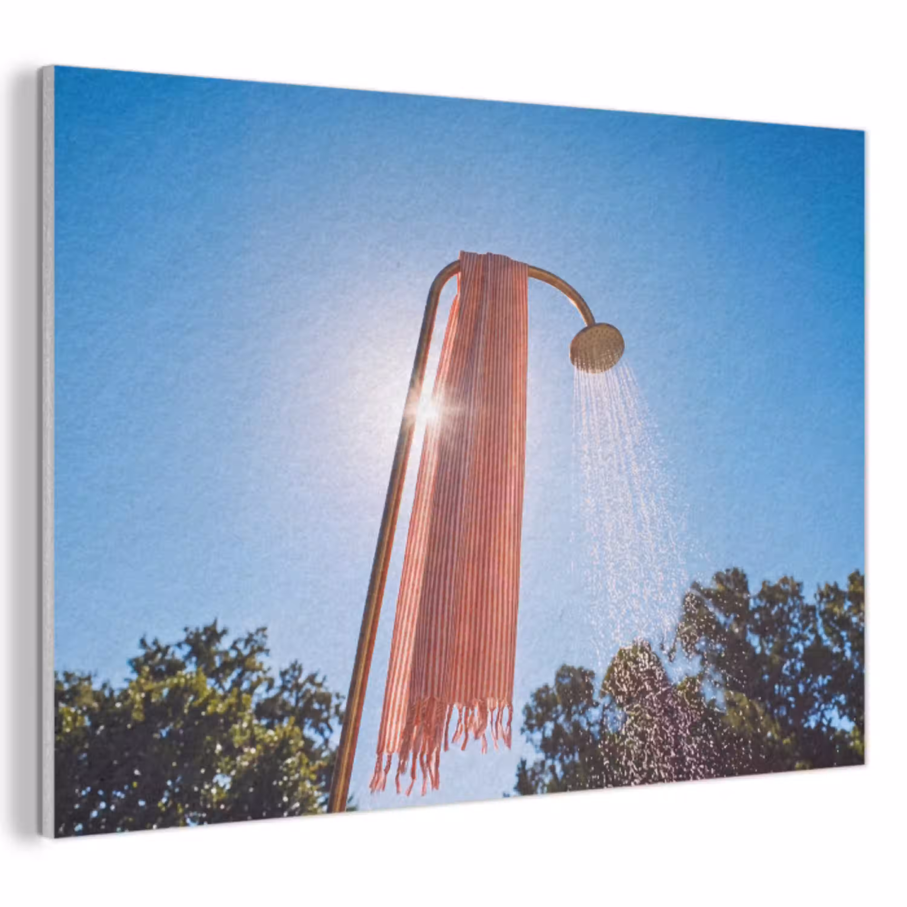 Douche - Water - Zomer - Blauw PET vilt klein -3d
