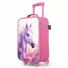 Parelachtige Pony Kinderkoffer - Roze klein -productfoto_schuin