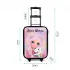 Meisje - Eenhoorn - Roze Kinderkoffer - Zwart klein -productfoto_formaten