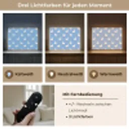 Ganzen - Elegant - Blauw Light Box met batterij (Wandlamp) middel 907 -USP_lichtkleurDE