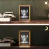 Theaterzaal - Mist - Spotlights - Zwart Light Box met kabel (Tafellamp) klein -sfeer3