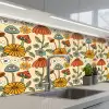 Patronen - Vintage - Bloemen - Ogen keuken achterwand 2 middel 871 -3d_schuin