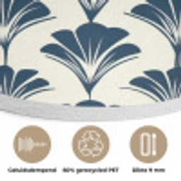 Klassiek - Motief - Blauw Akoestische PET Vilt - Rond klein 838 -closeup_NL