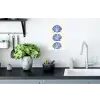 Schelpen - Blauw - Patroon Muursticker klein -keuken