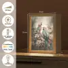 Papegaaien - Vogels - Natuur - Bloemen Light Box met kabel (Tafellamp) klein -USP_NL