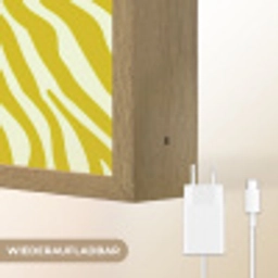 Zebraprint - Priority - Roze Light Box met batterij (Wandlamp) middel -USP_websiteoplaadbaarDE
