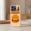 Cheeseburger - Minimalistisch - Geel Telefoonhoesje iPhone 17 Pro klein -sfeer2