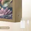 Schildpad - Bloemen - Onderwater Light Box met batterij (Wandlamp kind) middel -USP_websiteoplaadbaarNL