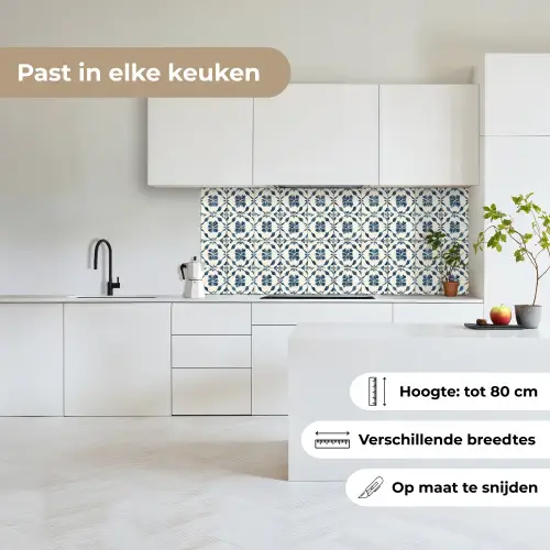 Grafisch - Tegel - Blauw keuken achterwand 2 middel 871 -sfeer4_NL