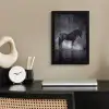 Paard - Magisch - Zwart fotolijst zwart zonder passe partout klein -sfeer1
