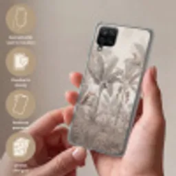 Natuur - Jungle - Ringstaartmaki - Bruin Telefoonhoesje Samsung Galaxy A12 klein -sfeer3_NL