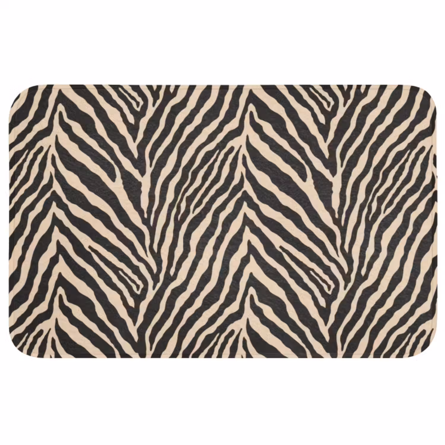Wc Mat - Zebra - Klassiek - Zwart