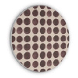 Stippen - Patroon - Bruin Akoestische PET Vilt - Rond klein 838 -3d