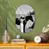 Vrouw - Paard - Artistiek Wandcirkel Ovaal Forex klein -sfeer2