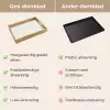 Abstract - Ruiten - Beige Dienblad Rechthoek middel 911 -USP_VergelijkingNL