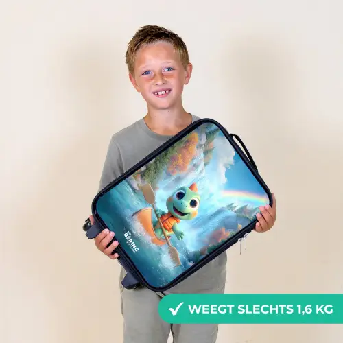 Dino - Natuur - Waterval Kinderkoffer - Zwart klein -sfeer4_NL