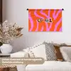 Zebraprint - Grafisch - COOL - Oranje Wandkleed katoen klein -tsfeer1_DE