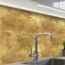 Industrieel - Textuur - Goud keuken achterwand 2 middel 865 -zzzz3d_schuin