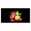 Paprika - Peer - Citroen - Graffiti - Verf - Abstract Muismat XXL klein -3d_leeg