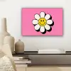 Smiley - Bloem - Roze canvas 2cm klein -sfeer6