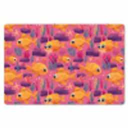 Goudvissen - Koraal - Kleurrijk Placemat vinyl groot 368 -zzsfeer1_Kitchenyeah-website